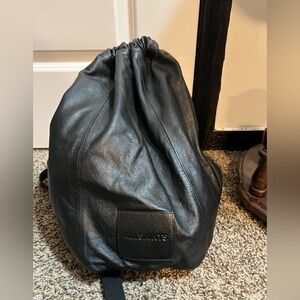 All Saints leather duffel bag